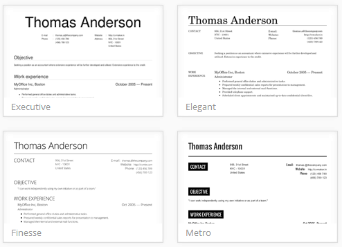 cvmaker handy online resume building tool