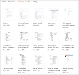 Microsoft Office Resume Template Gallery Microsoft Office Resume Template Gallery