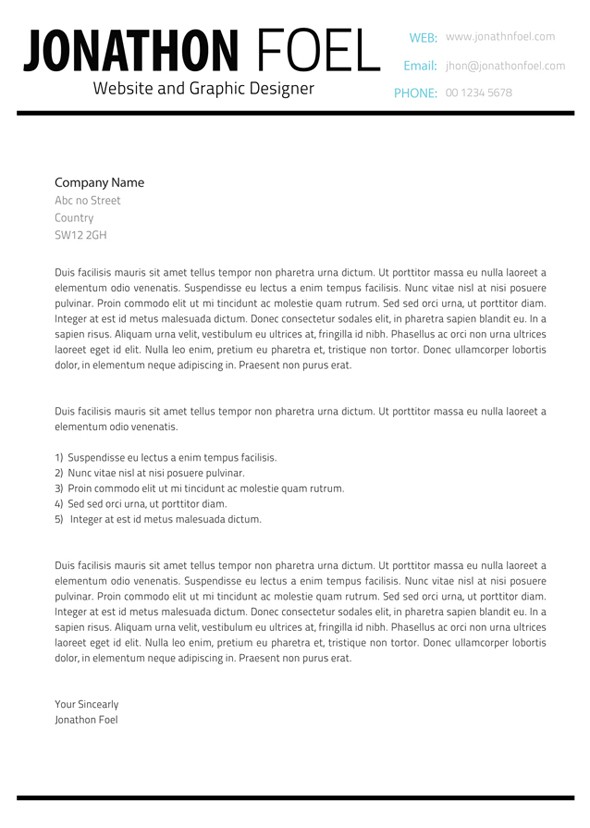 minimalistic multipage resume template